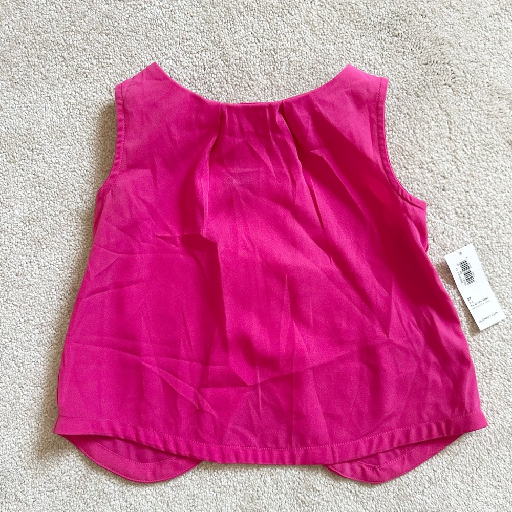 NEW Old navy Girls Vibrant Pink Sleeveless Top 2T